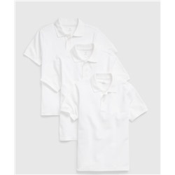 Kids Organic Cotton Uniform Polo Shirt (3-Pack)