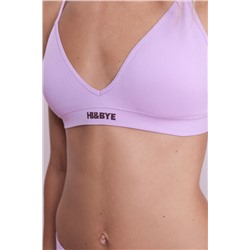 Sujetador seamless triangular lila