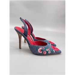 Слингбэки в ретро стиле Manolo Blahnik 🌹  Реплика 1:1
