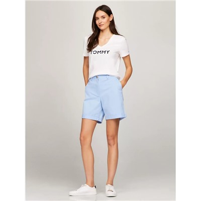 Tommy Hilfiger Solid Stretch Cotton 7" Chino Short