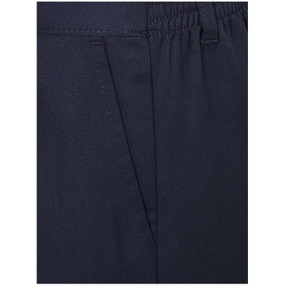 Navy Plus Fit Regular Leg Elasticated Waist Trousers 2 Pack