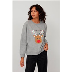 Sudadera Gris jaspeado