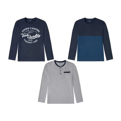 LIVERGY® Schlafshirt Herren, mit Baumwolle