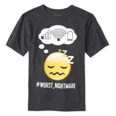 Boys Wifi Emoji Graphic Tee