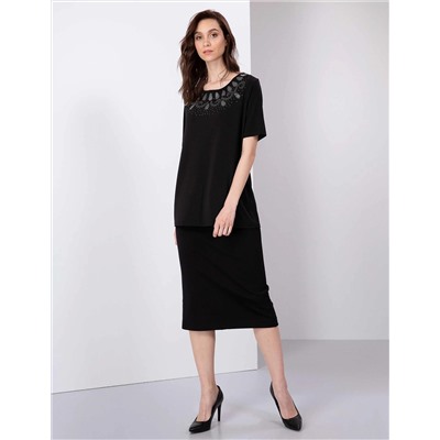 Siyah Comfort Fit Bluz