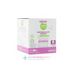 Saforelle Coton Protect Protège-Slips Pocket Flexibles & Extra Fins x24