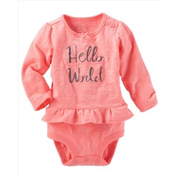 Ruffle-Hem Double-Decker Bodysuit