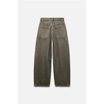 TRF MID-RISE BAGGY BALLOON JEANS