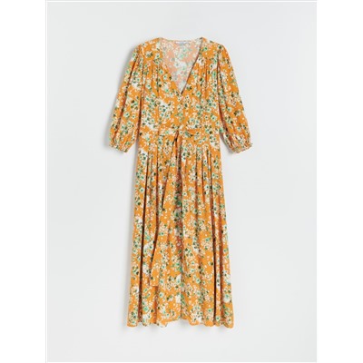 Viskose Kleid mit Muster