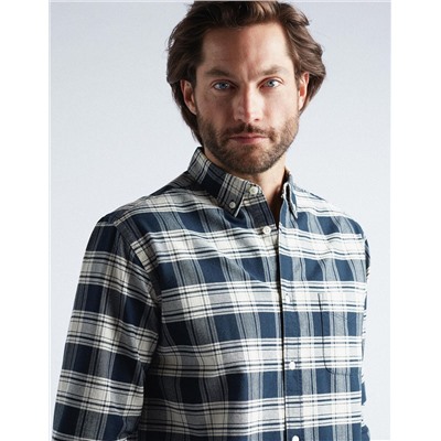 Plaid Oxford Shirt, Men, Multicolour