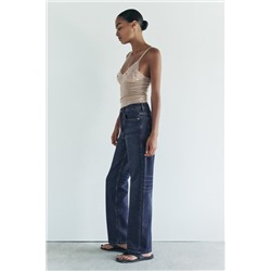 ZW COLLECTION STRAIGHT-LEG MID-RISE JEANS