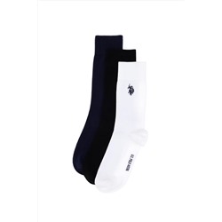 U.S. Polo Assn., Erkek 3'lü Soket Çorap 50299037-vr013