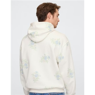 Oversized Vintage Soft Print Hoodie