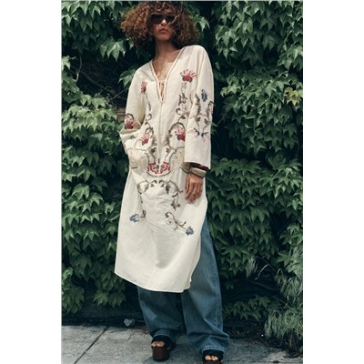 ZW COLLECTION FLORAL EMBROIDERY DRESS