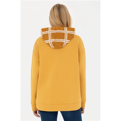 Kadın Hardal Sweatshirt