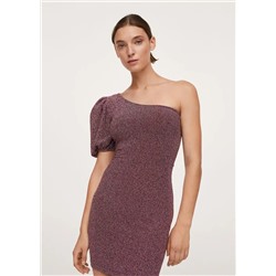 Vestido textura brillante -  Mujer | MANGO OUTLET España
