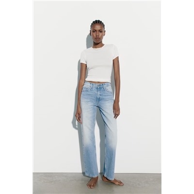 JEANS TRF BARREL TIRO ALTO