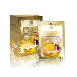 Сахарно-солевой скраб для тела с золотом и икрой от Casanovy 80 gr / Casanovy Gold Sugar Salt Body Scrub 80g