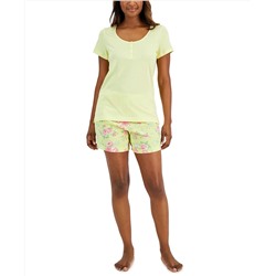 Charter Club T-Shirt & Shorts Cotton Pajama Set, Created For Macy's