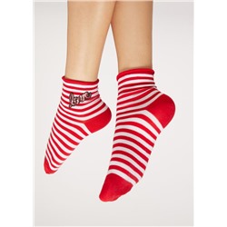 Kurze Sportsocken mit seitlicher Applikation