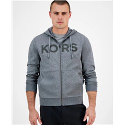 Michael Kors Men's Textured-Logo Zip Hoodie