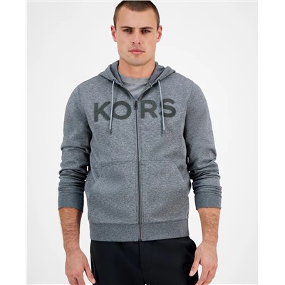 Michael Kors Men's Textured-Logo Zip Hoodie