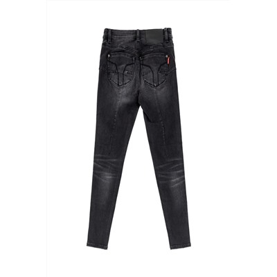 Vaquero skinny fit 7/8 Negro