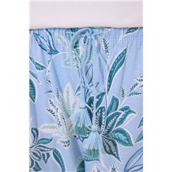 Pijama Capri 100% algodón estampado flores