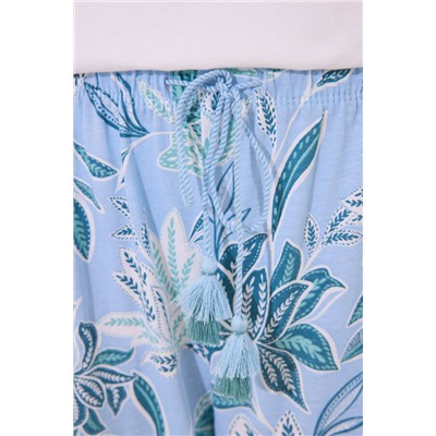 Pijama Capri 100% algodón estampado flores