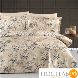 Постельное белье Карвен Stripe Satin с цветным принтом 1.5 спальное N249 -SB016(4пр.)