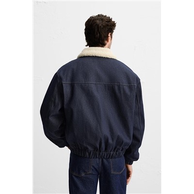 CAZADORA DENIM COMBINADA