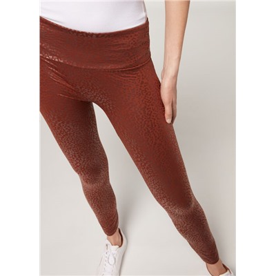 Total-Shaper-Leggings in Lederoptik