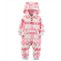 Hooded Fleece Jumpsuit