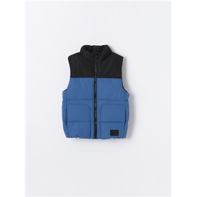 COLOUR BLOCK PADDED GILET