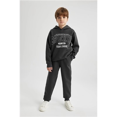 Defacto Erkek Çocuk Kapüşonlu Sweatshirt Eşofman Altı 2'li Takım B1804A823WN