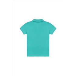 Erkek Çocuk Mint Yeşili Basic Polo Yaka Tişört