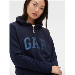 Glitter Arch Logo Hoodie