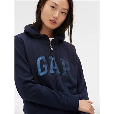 Glitter Arch Logo Hoodie
