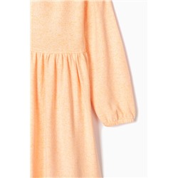 Vestido con capucha Naranja jaspeado