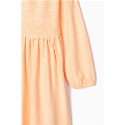 Vestido con capucha Naranja jaspeado