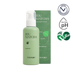 Jeju Matcha Low pH Soothing Emulsion Cream Слабокислотный успокаивающий крем-эмульсия с экстрактом зелёного чая