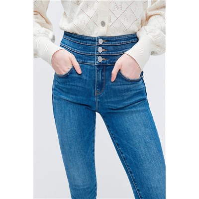 Vaquero skinny fit 7/8 Azul claro