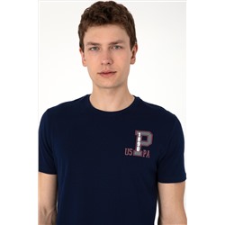 Erkek Regular Fit Bisiklet Yaka Lacivert Tişört