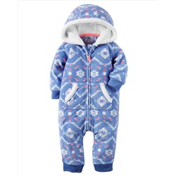 Hooded Fleece Jumpsuit