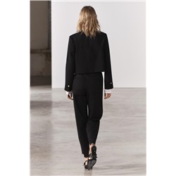 ZW COLLECTION MARINE STRAIGHT-LEG HIGH-WAIST JEANS