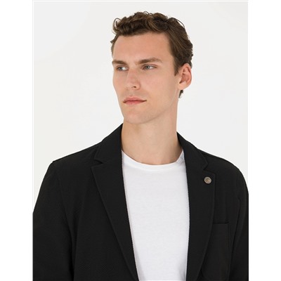 Siyah Ekstra Slim Fit Blazer Ceket