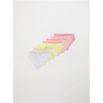 PACK OF 7 PRINTED HIPSTER BRIEFS