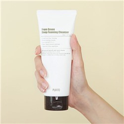 From Green Deep Foaming Cleanser, Глубокоочищающая пенка с центеллой и зеленым чаем