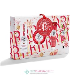 Roger & Gallet - Coffret Noël Bienfaisant Gingembre Rouge (Eau Parfumée 30ml + Savon 100g + Lait Corps 50ml + Crème Mains 30ml)