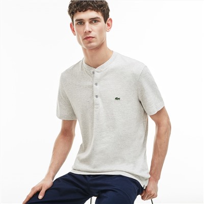 MEN'S BUTTONED JERSEY T-SHIRT